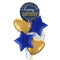 Royal Blue Happy Birthday Balloon Bouquet