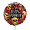 Scary Skulls with Roses Halloween Balloon Bouquet