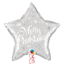 Silver Star Merry Christmas Balloon Bouquet