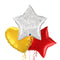 Silver Star Merry Christmas Balloon Bouquet