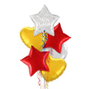 Silver Star Merry Christmas Balloon Bouquet