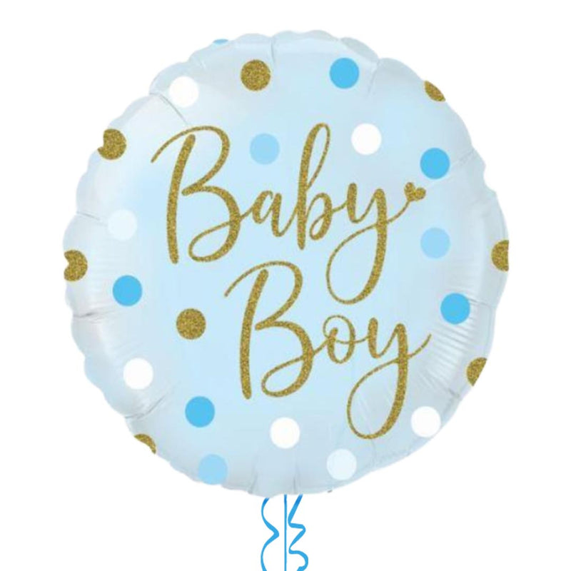 Sparkling Baby Boy Dots Balloon Bouquet