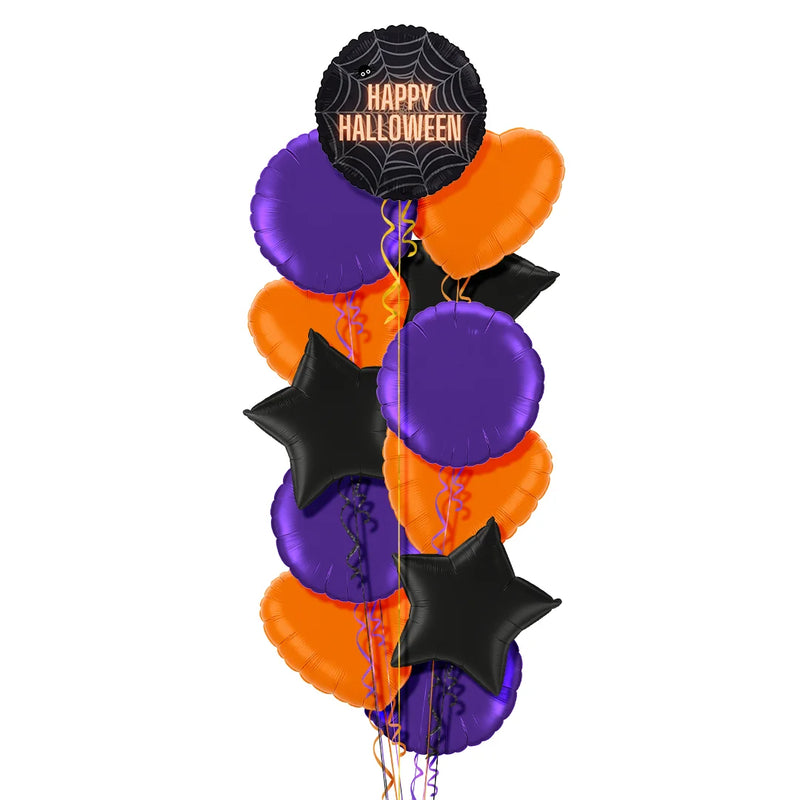 Spider Web Halloween Balloon Bouquet