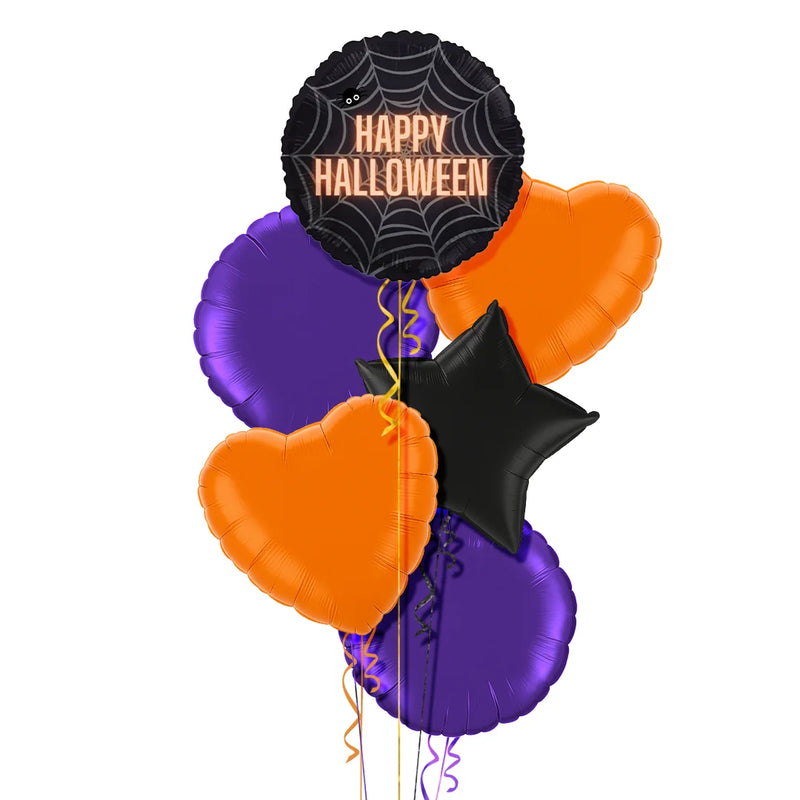 Spider Web Halloween Balloon Bouquet