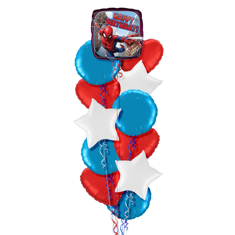 Spiderman Happy Birthday Balloon Bouquet