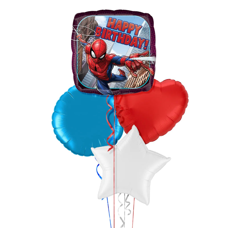 Spiderman Happy Birthday Balloon Bouquet