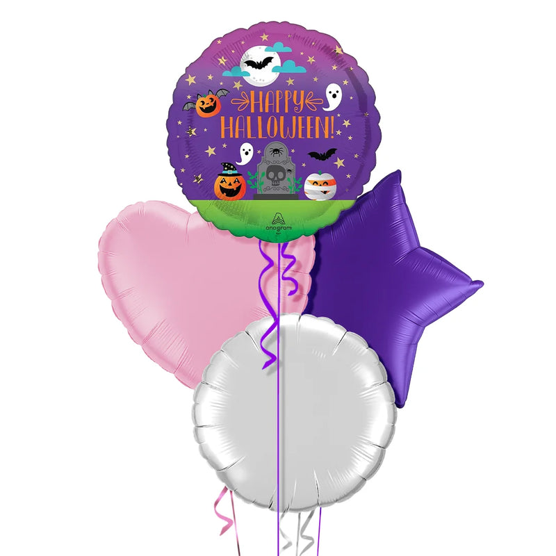 Spooky Happy Halloween Balloon Bouquet