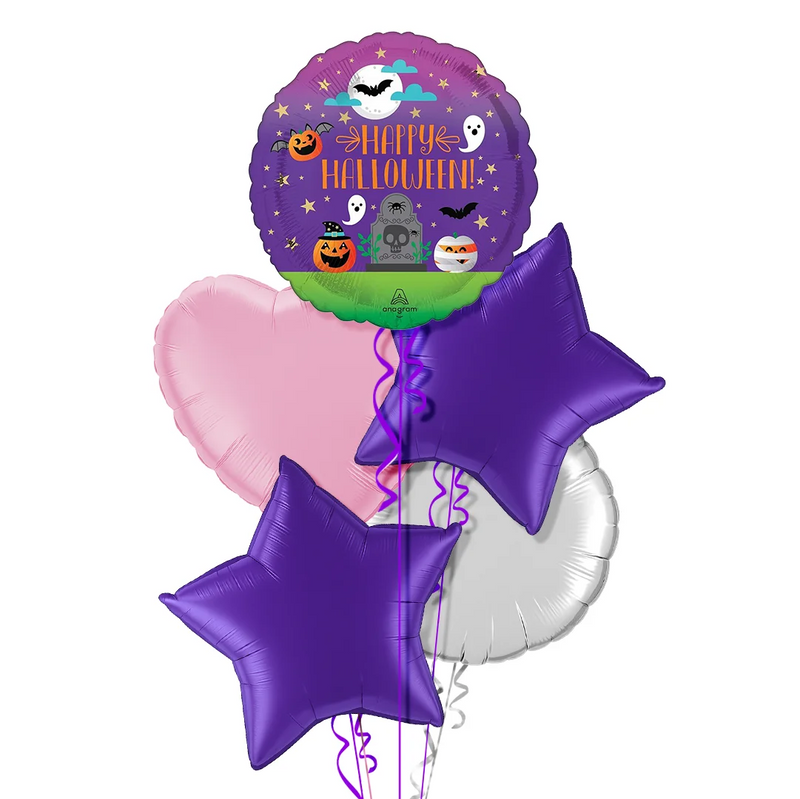 Spooky Happy Halloween Balloon Bouquet