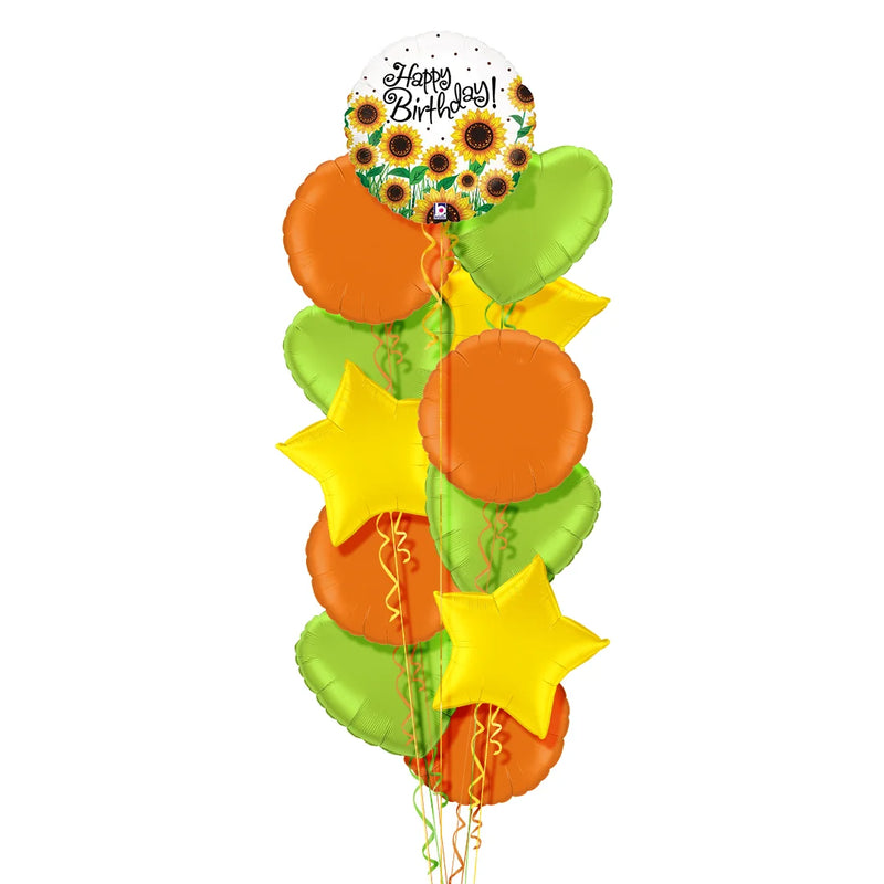 Sunflowers Happy Birthday Balloon Bouquet