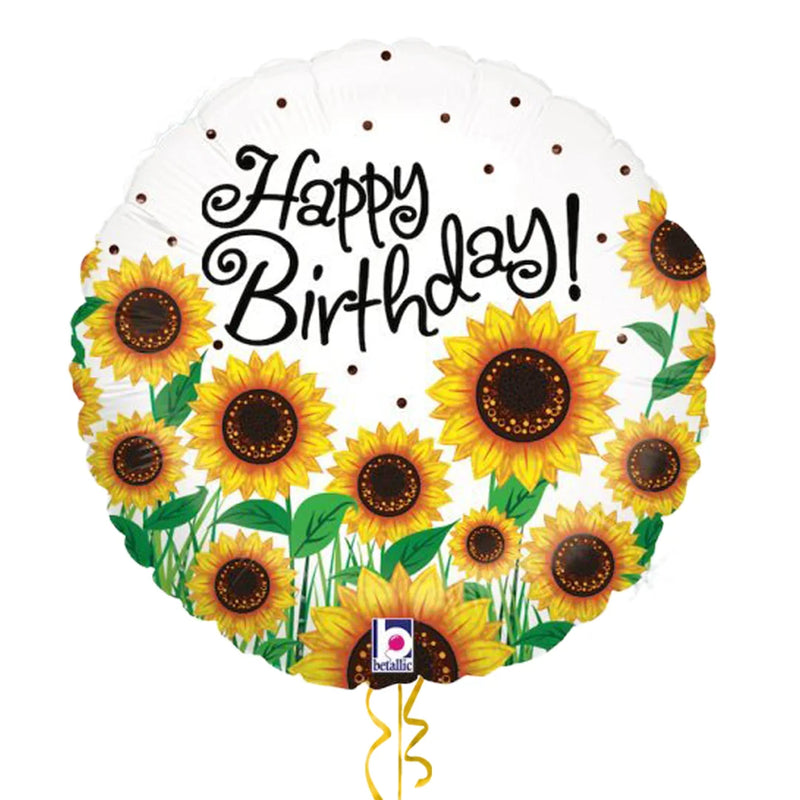 Sunflowers Happy Birthday Balloon Bouquet