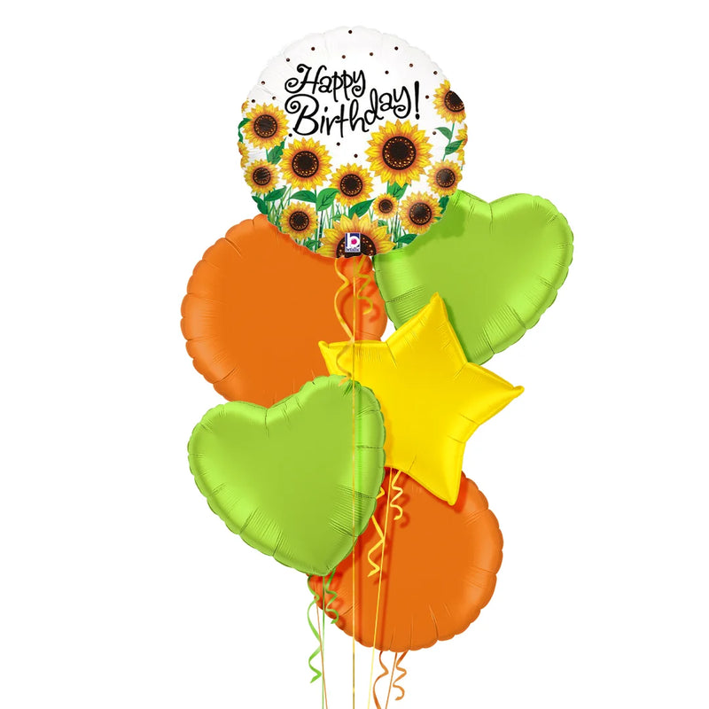 Sunflowers Happy Birthday Balloon Bouquet