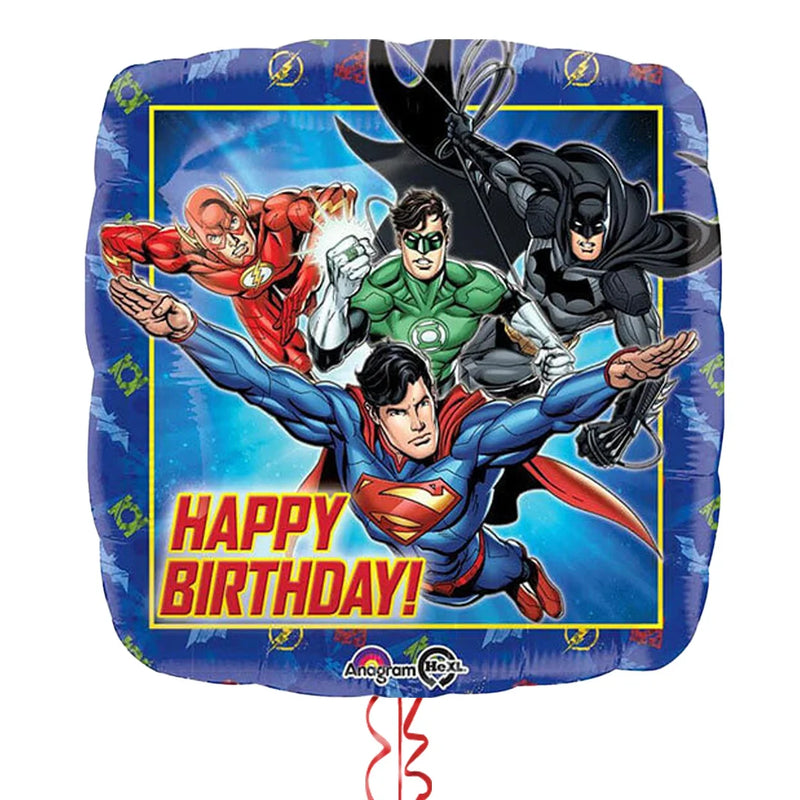 Superman Justice League Happy Birthday Foil Balloon Bouquet