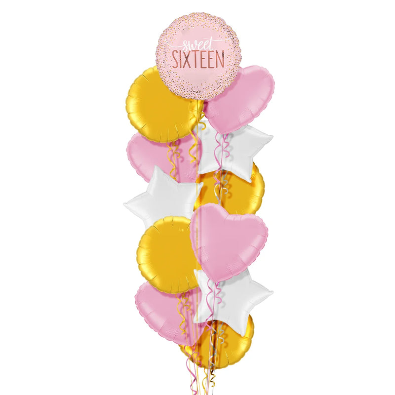 Sweet Sixteen Birthday Balloon Bouquet