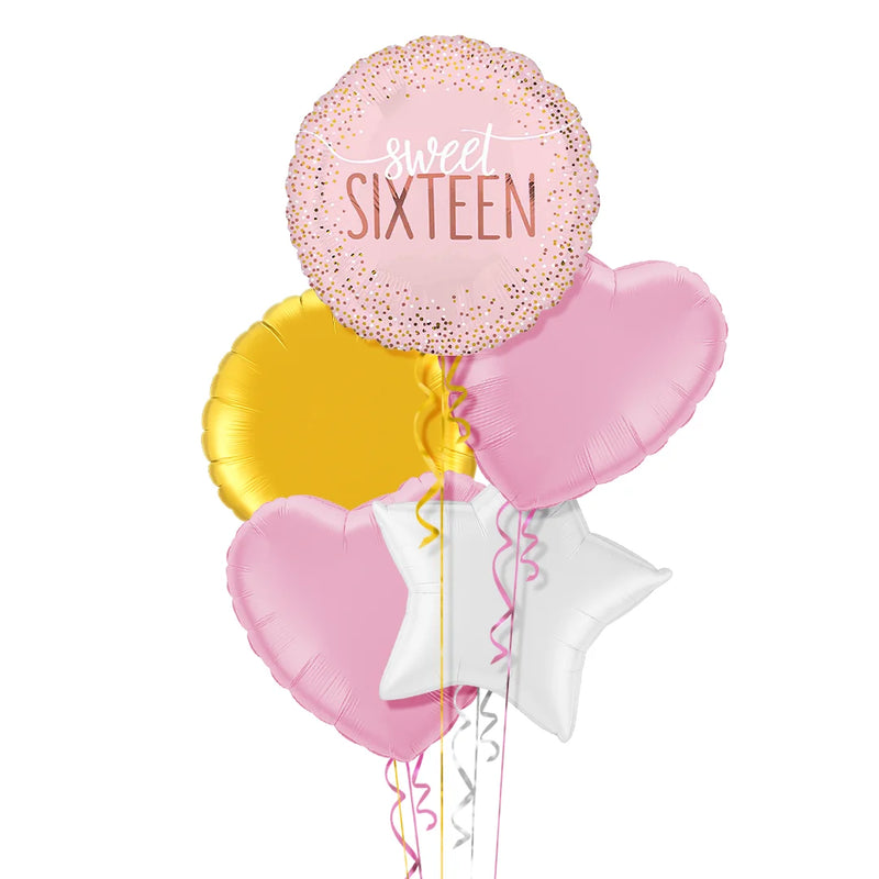 Sweet Sixteen Birthday Balloon Bouquet
