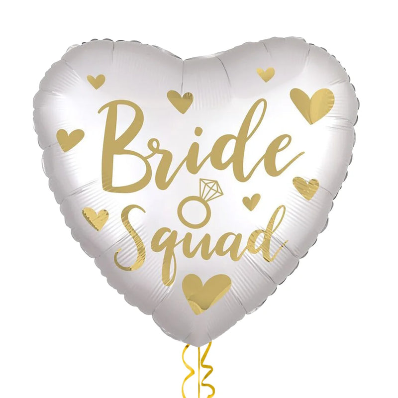 Team Bride Gold Themed Foil Balloon Bouquet