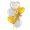 Team Bride Gold Themed Foil Balloon Bouquet