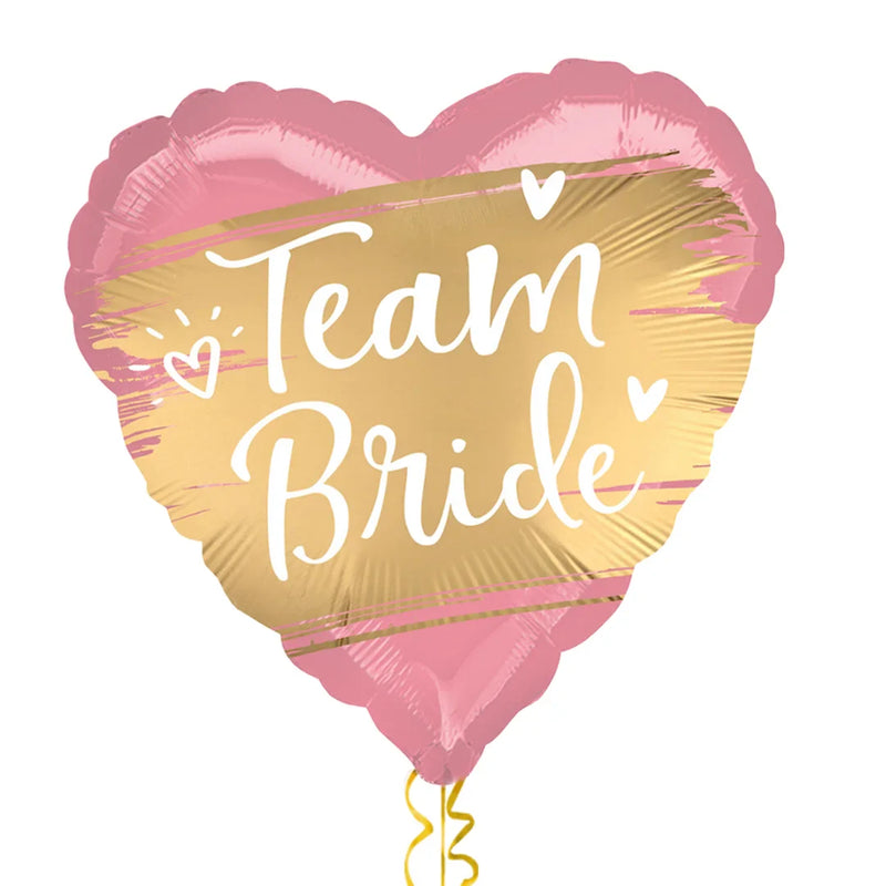 Team Bride Pink Themed Foil Balloon Bouquet
