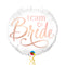 Team Bride White and Rose Gold Foil Balloon Bouquet