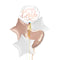 Team Bride White and Rose Gold Foil Balloon Bouquet