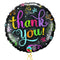 Thank You Classy Gold and Black Balloon Bouquet