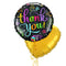 Thank You Classy Gold and Black Balloon Bouquet