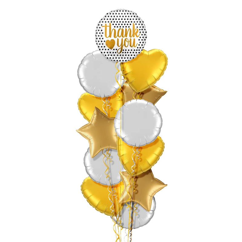 Thank You Cutest Gold Balloon Bouquet