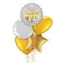Thank You Cutest Gold Balloon Bouquet
