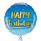 The Original Blue and Gold Happy Birthday Balloon Bouquet