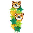 Tickled Tiger in Green Jungle Balloon Bouquet