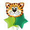 Tickled Tiger in Green Jungle Balloon Bouquet
