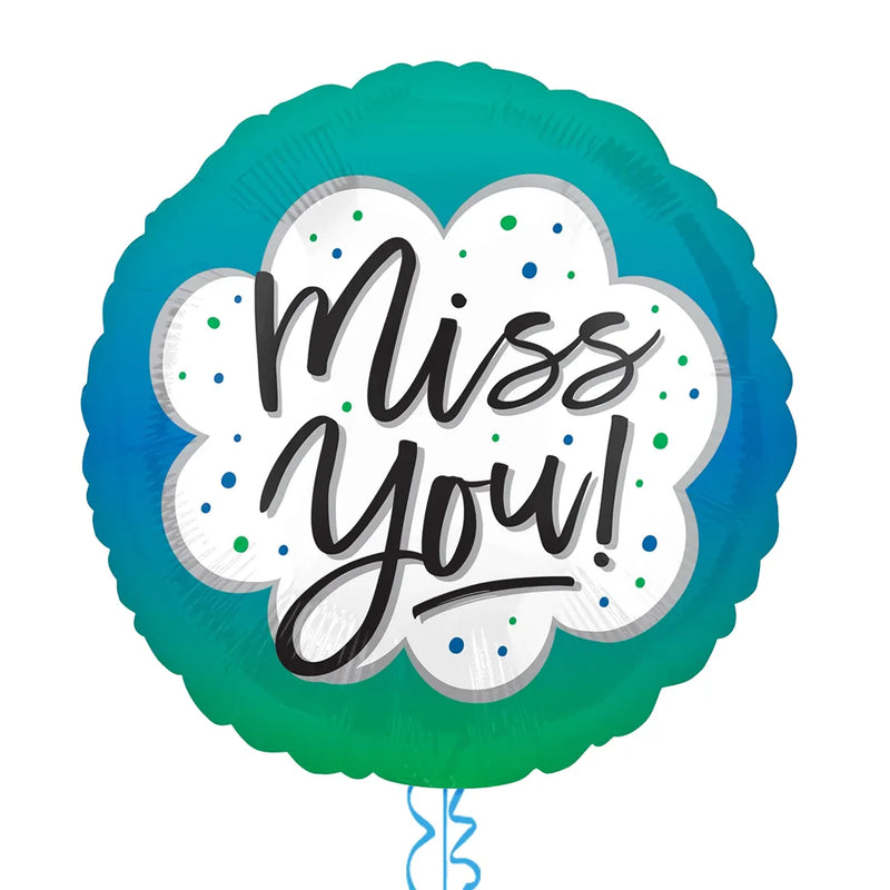 Turquoise Miss You Balloon Bouquet