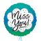Turquoise Miss You Balloon Bouquet