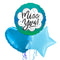 Turquoise Miss You Balloon Bouquet
