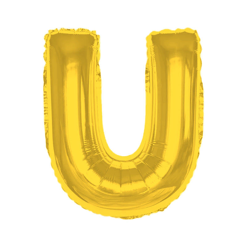 Any Gold Letter Super Shape Foil Balloon