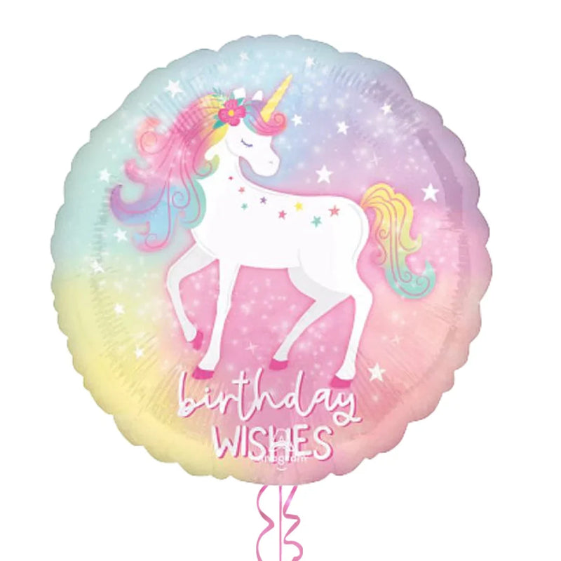 Unicorn Happy Birthday Foil Balloon Bouquet