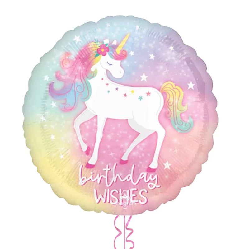 Unicorn Happy Birthday Foil Balloon Bouquet