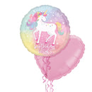 Unicorn Happy Birthday Foil Balloon Bouquet