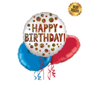 Happy Birthday Sparkling Sequins Balloon Bouquet