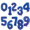 Dark Blue Number Large Shape Balloon