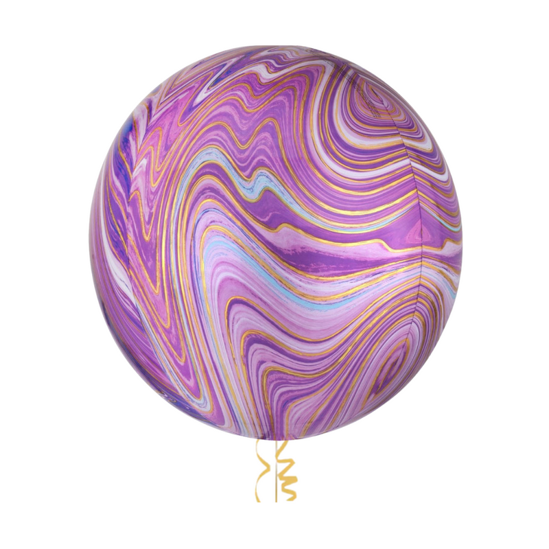 Marble Purple 16" Orbz Balloon