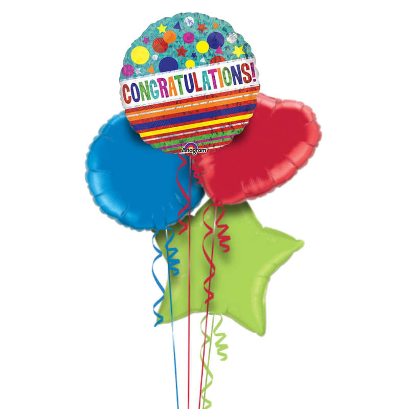 Colourful Congratulations Balloon Bouquet
