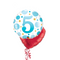 5th Birthday Blue Polka Dots Balloon Bouquet