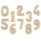 Cream Number Large Shape Balloon
