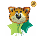 Tickled Tiger in Green Jungle Balloon Bouquet