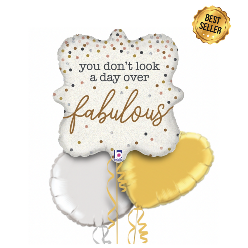 Not a Day over Fabulous Birthday Bouquet Foil Balloon Bouquet