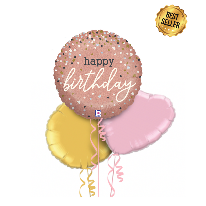 Happy Birthday Cutest Sparkles Balloon Bouquet