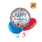 Happy Birthday Sparkling Stars Balloon Bouquet