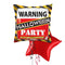 Warning Halloween Party Balloon Bouquet