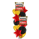 Warning Halloween Party Balloon Bouquet