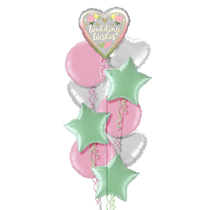 Wedding Wishes Flowers Balloon Bouquet